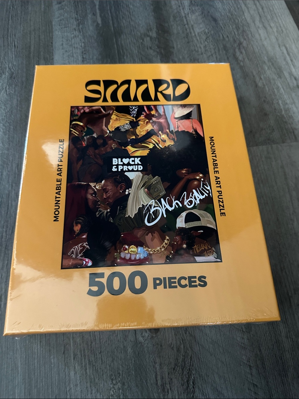 SMARD 500 pieces BLACK & PROUD Art puzzle
